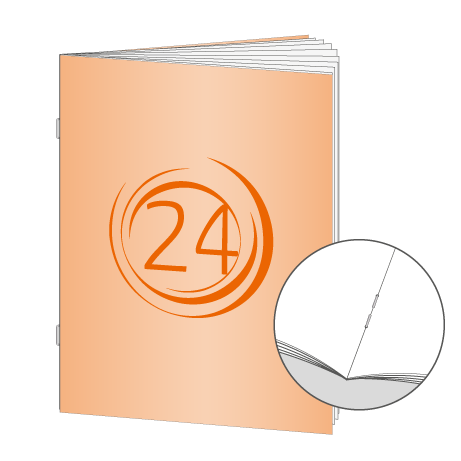 Broschüren Drahtheftung DIN A7