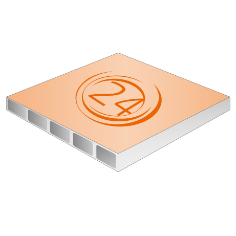 Hohlkammerplatte, 3 mm